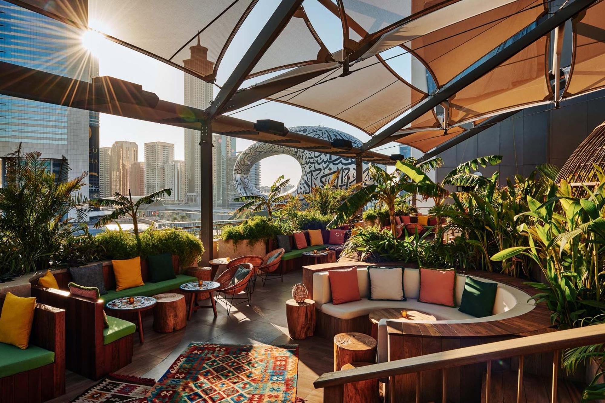 25Hours Hotel Dubai One Central Eksteriør bilde The rooftop bar at the Standard East Village